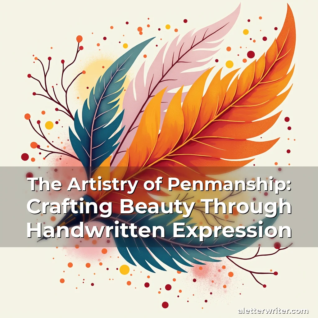 Artistic representation for The Artistry of Penmanship: Crafting Beauty Through Handwritten Expression