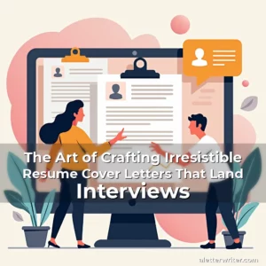 Artistic representation for The Art of Crafting Irresistible Resume Cover Letters That Land Interviews