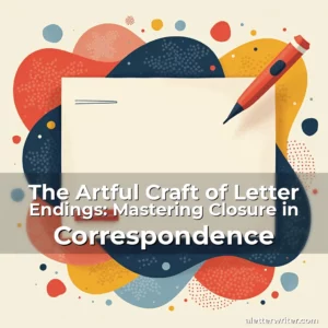 Artistic representation for The Artful Craft of Letter Endings: Mastering Closure in Correspondence