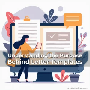 Artistic representation for Understanding the Purpose Behind Letter Templates
