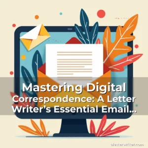 Artistic representation for Mastering Digital Correspondence: A Letter Writer’s Essential Email Etiquette Handbook