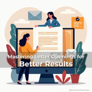 Artistic representation for Mastering Letter Openings for Better Results