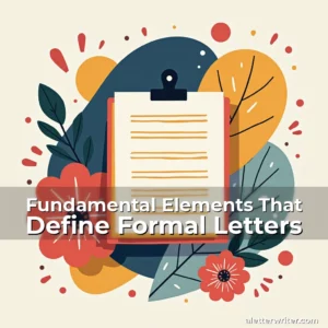 Artistic representation for Fundamental Elements That Define Formal Letters